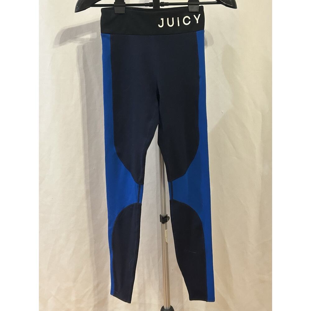 Juicy Couture Sport Blue and Black Leggings Women's size XS